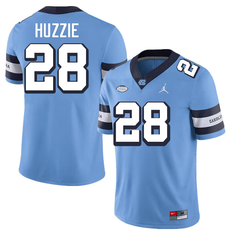 Alijah Huzzie UNC Jerseys,North Carolina Tar Heels #28 Alijah Huzzie Football Jerseys-Throwback Blue